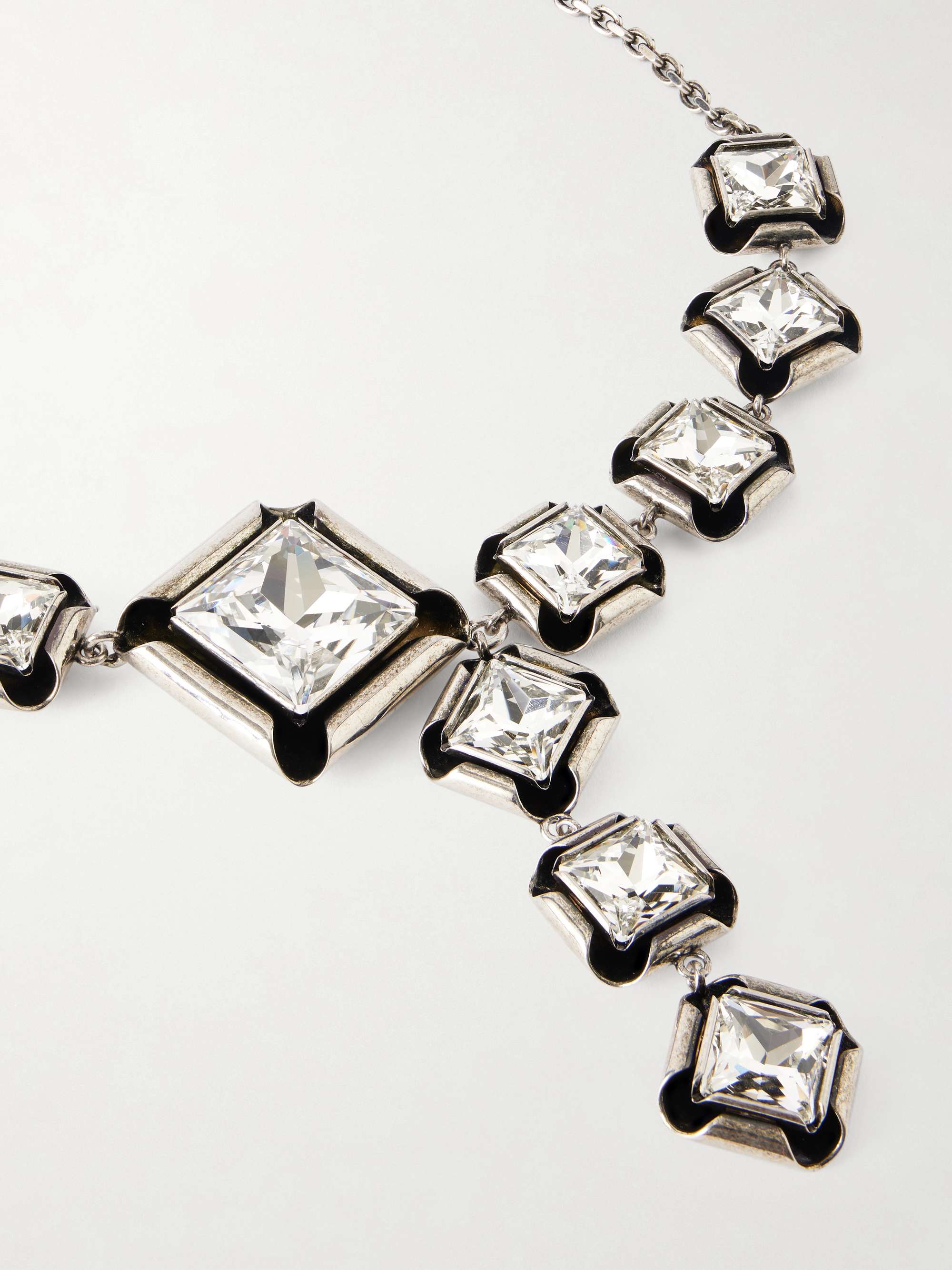 GIVENCHY Silver-tone crystal necklace | NET-A-PORTER