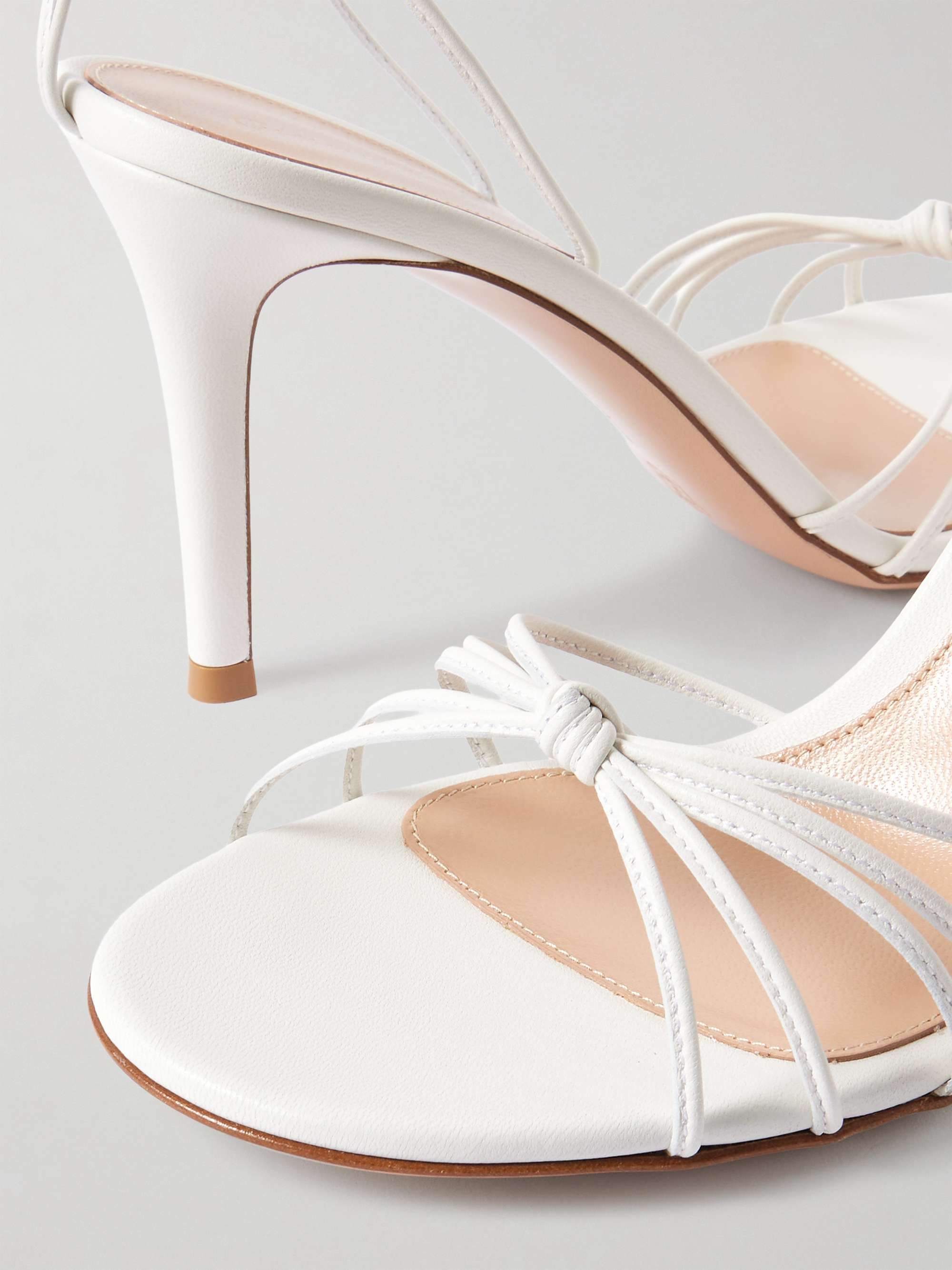 GIANVITO ROSSI Gwyneth 85 leather sandals | NET-A-PORTER