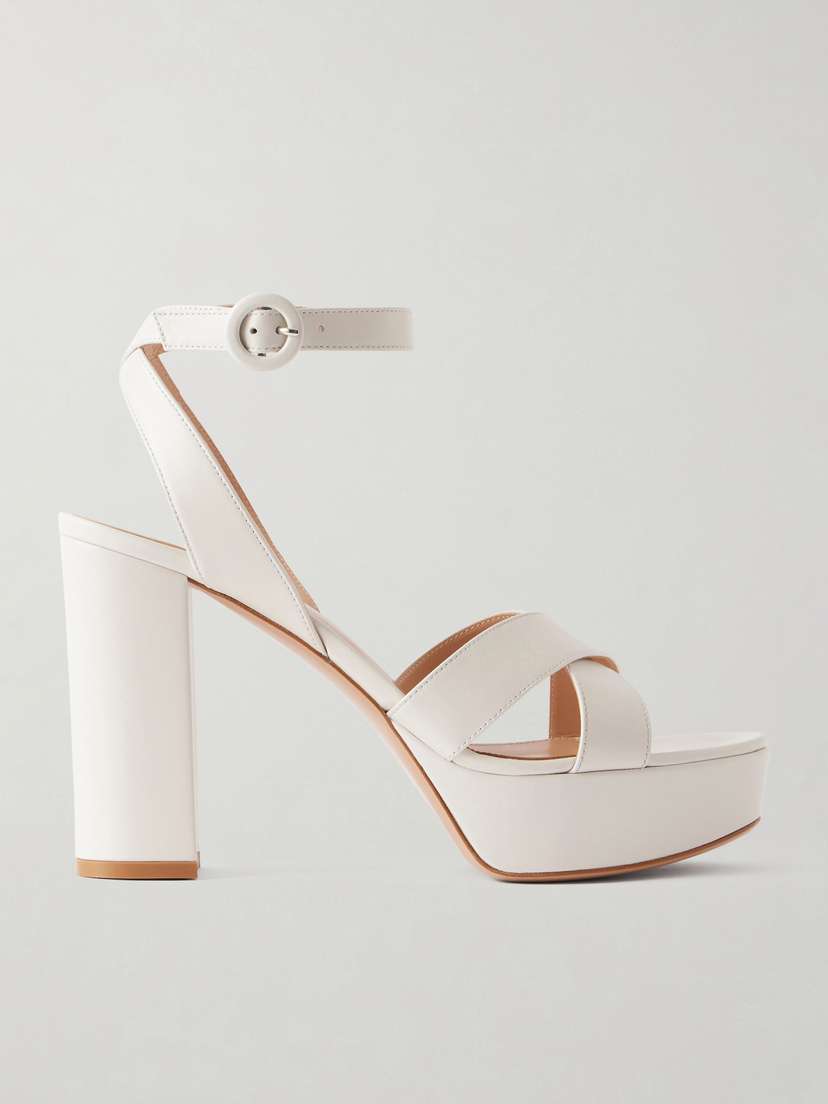 Gianvito Rossi Sabrina Leather Platform Sandals