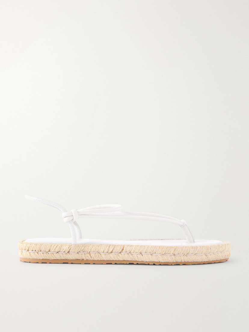 Gianvito Rossi Leather Espadrille Sandals