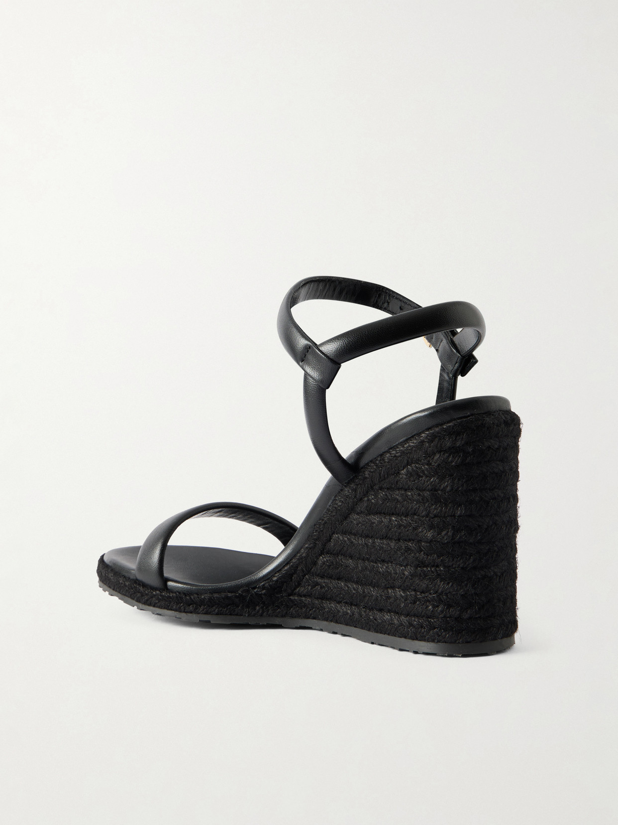 85 Leather Espadrille Wedge