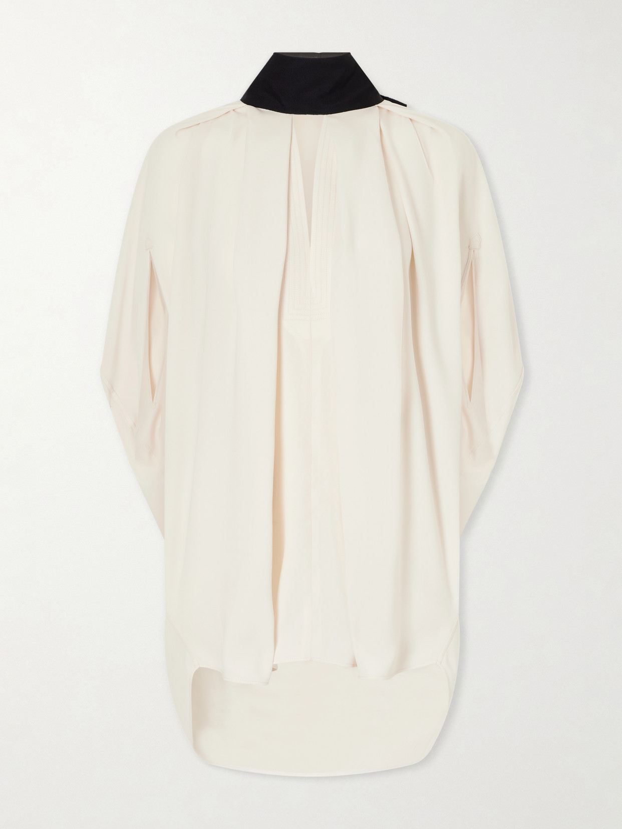 Bow-Detailed Crepe Halterneck Blouse