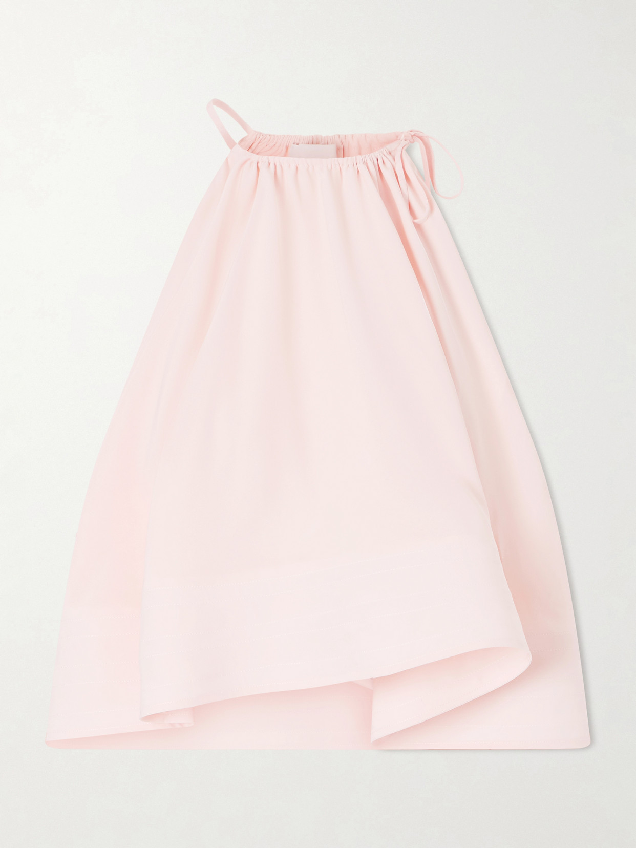 Stella Mccartney Womens Ballet Pink Halter-neck Frilled Silk Top