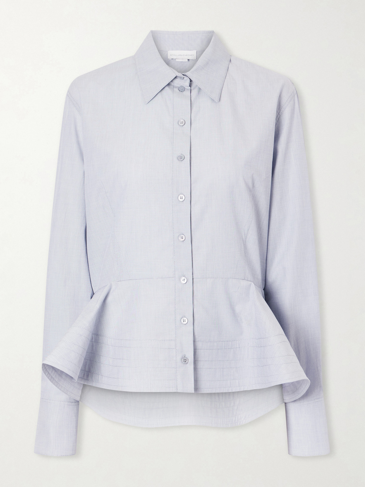 Stella Mccartney Cotton-chambray Shirt In Blue
