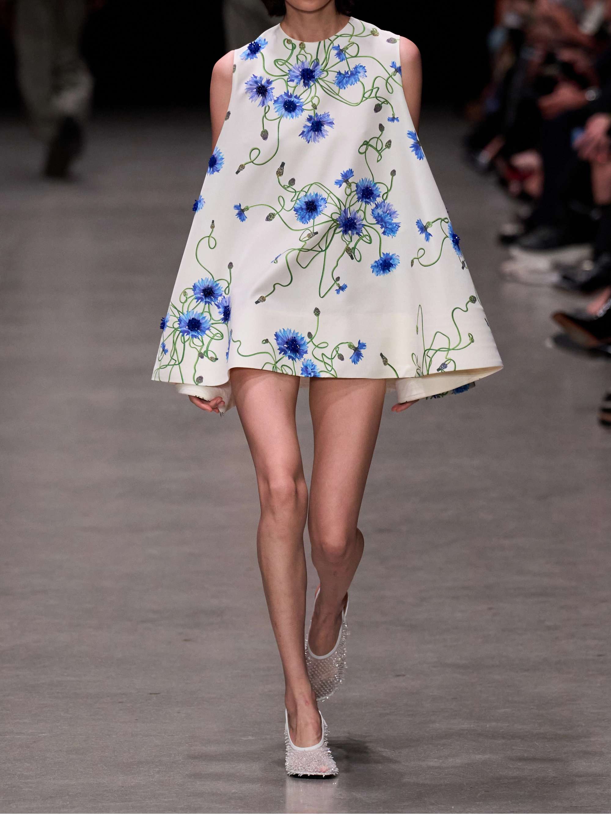 strapless open back dress Stella McCartney Pecan Washed Cotton Peplum Shirt Dress main image 1