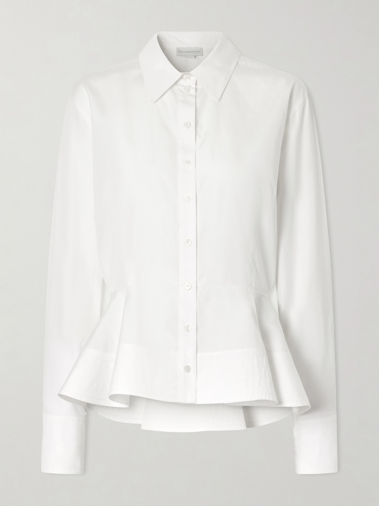 Stella Mccartney Cotton-poplin Shirt In White