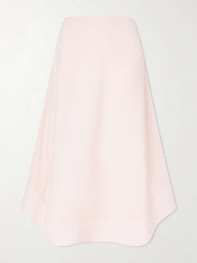 Stella McCartney Silk-crepe Midi Skirt