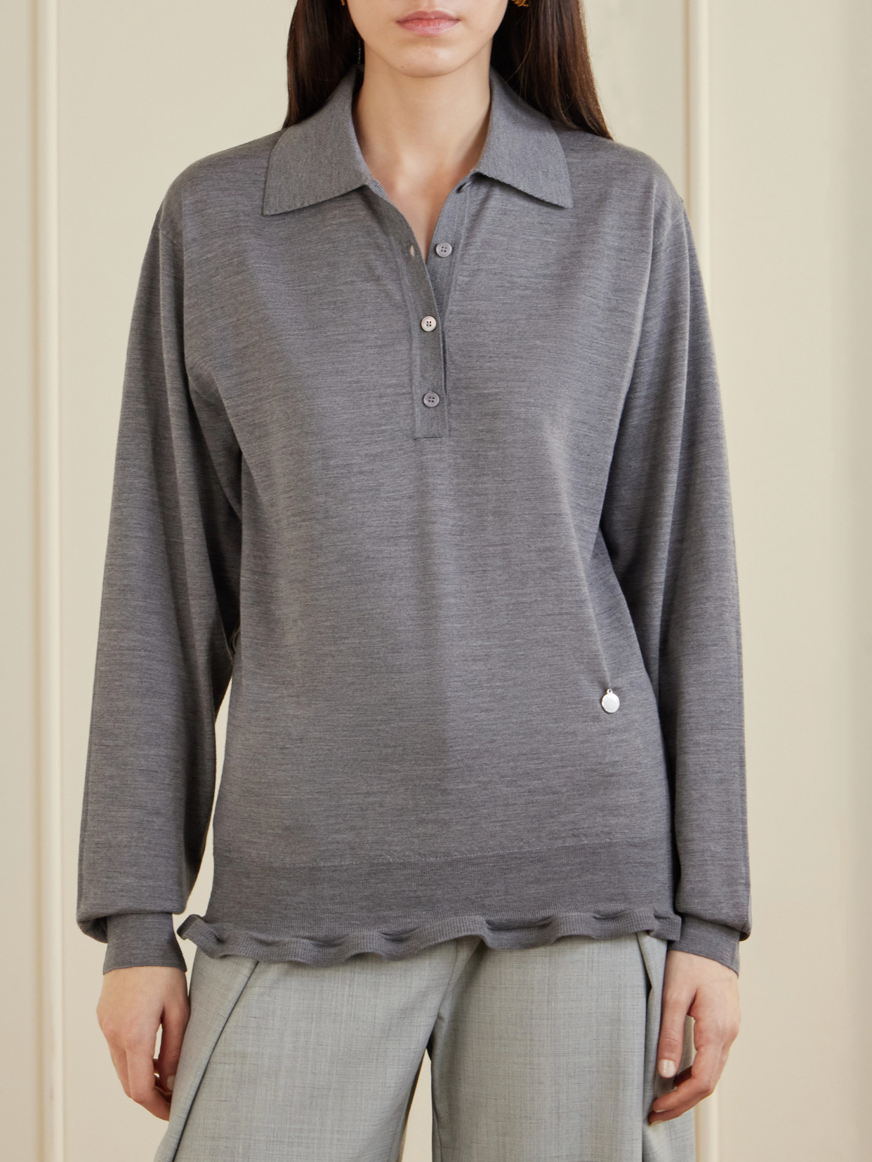 Ruffled Polo