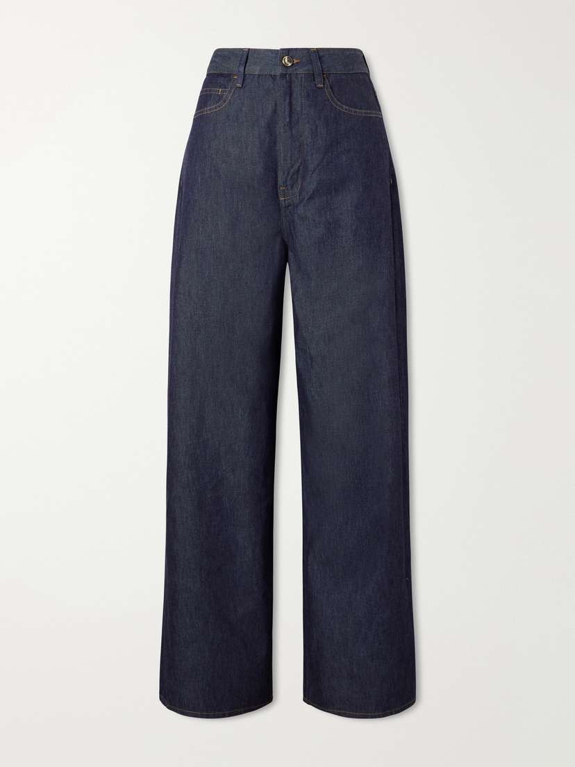 OSSOU Slick Wide-leg Jeans