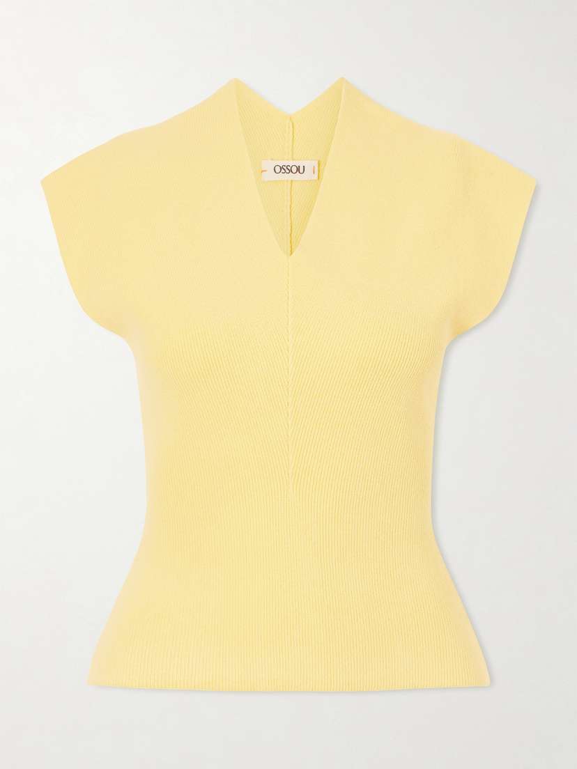 OSSOU Sloane Cotton-blend Top