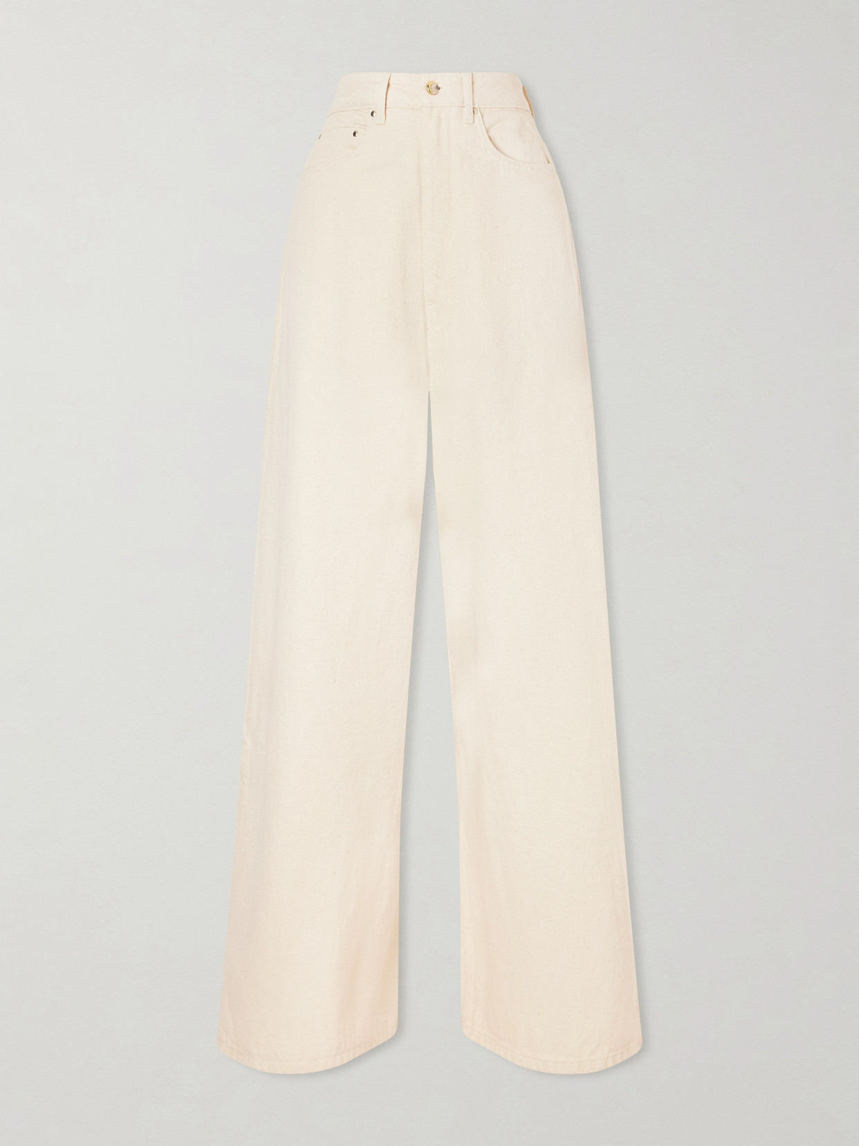 Ossou High-rise Wide-leg Jeans In White
