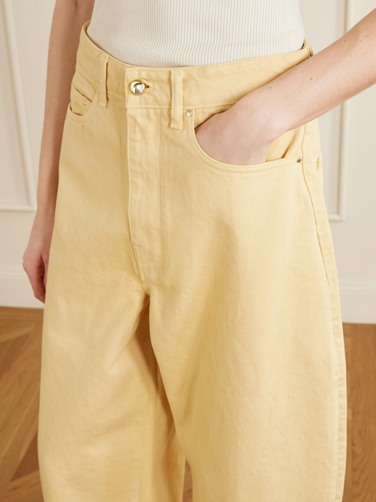 Mid-Rise Wide- Leg