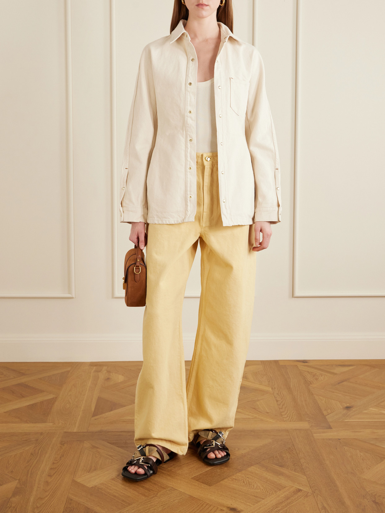 Mid-Rise Wide- Leg
