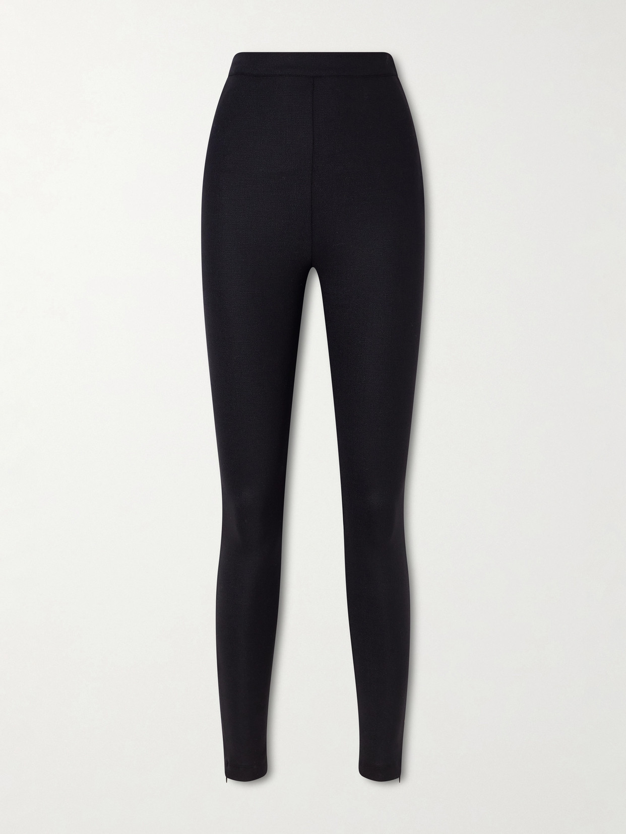Jil Sander Wool-blend Leggings In Black