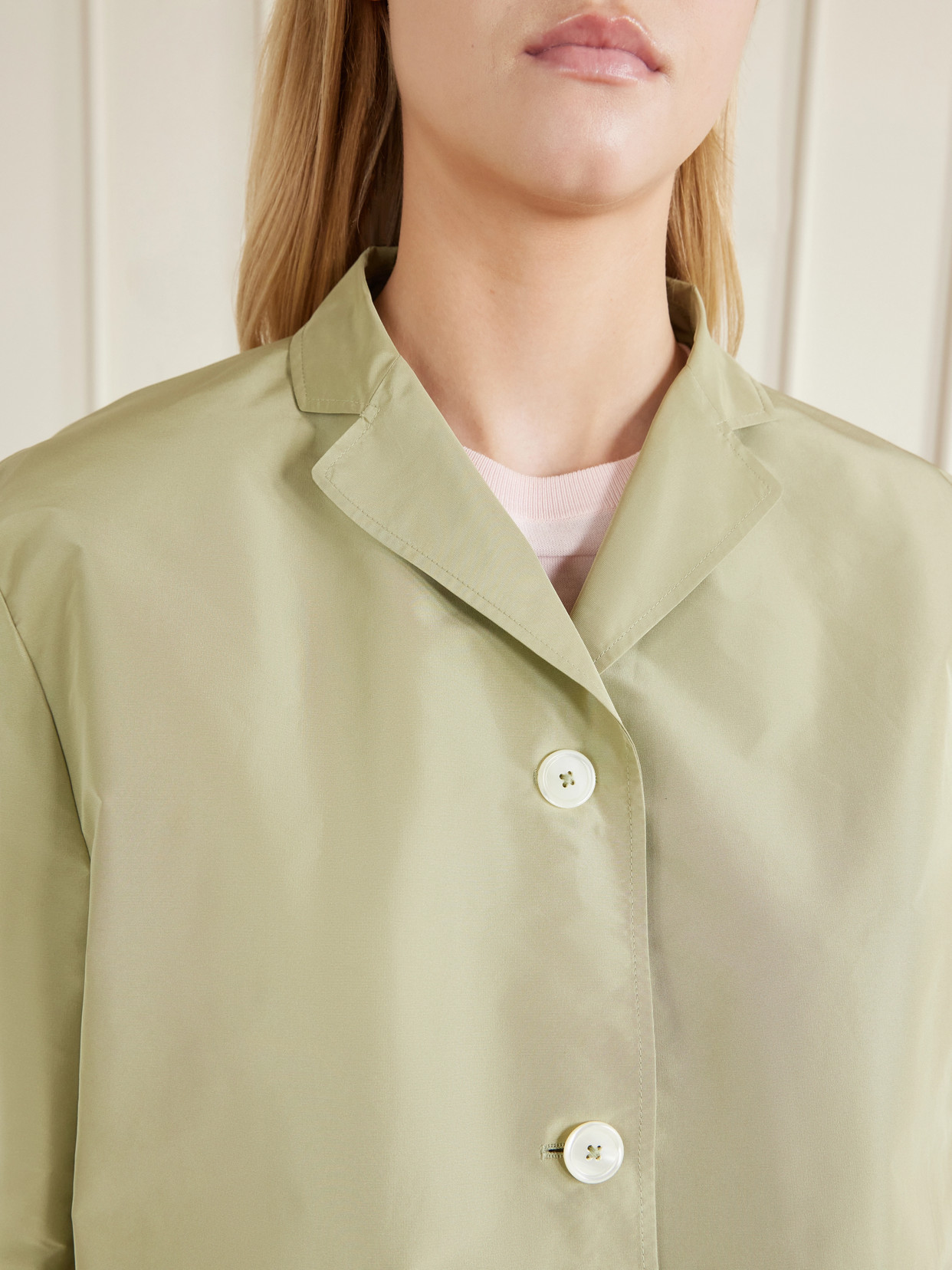 Jil Sander Oversized Shell Jacket In Green