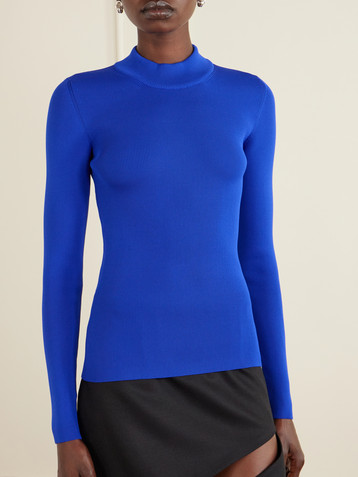 Jil Sander Ribbed-knit jersey sweater