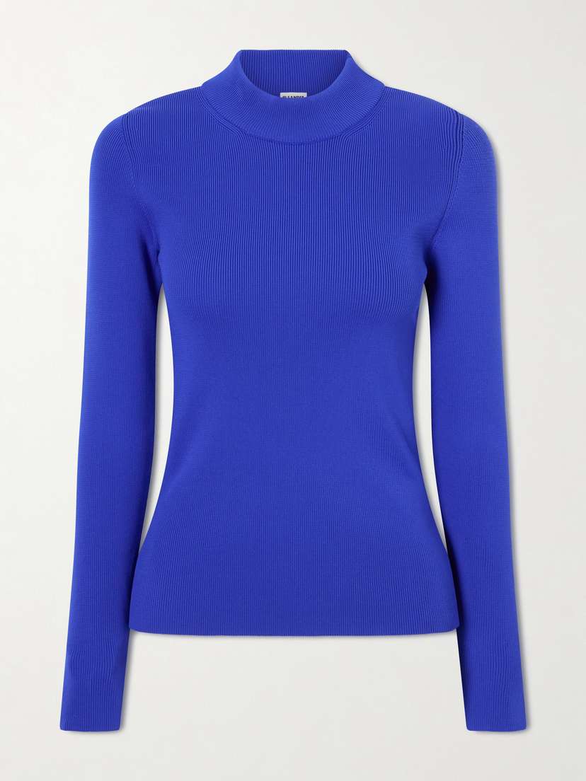 Jil Sander Ribbed-knit Jersey Sweater - Women's Clothing