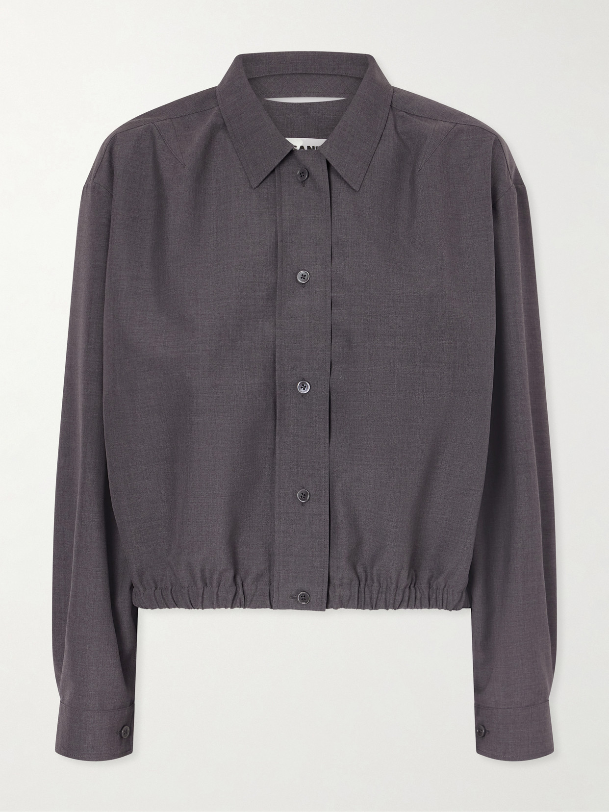 Jil Sander Wool Shirt In Gray