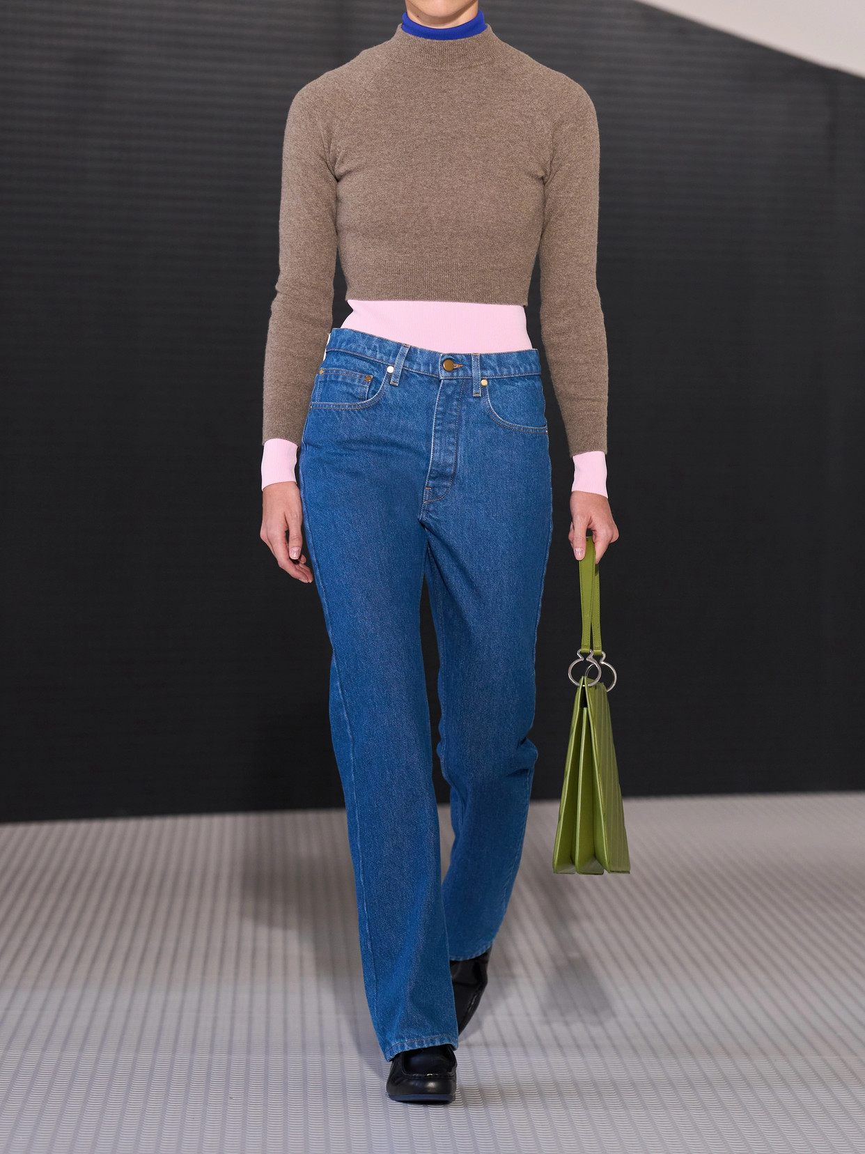 Mid-Rise Tapered Jeans