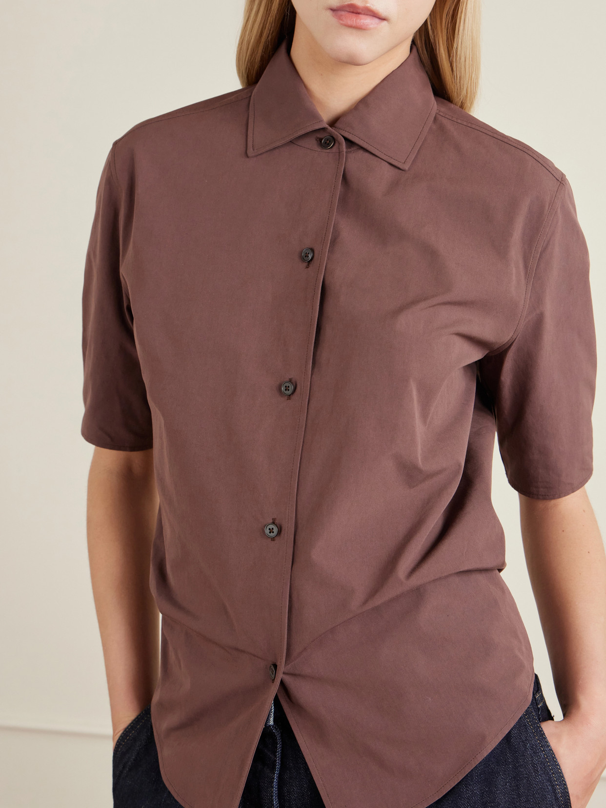 Boxy Cotton Shirt