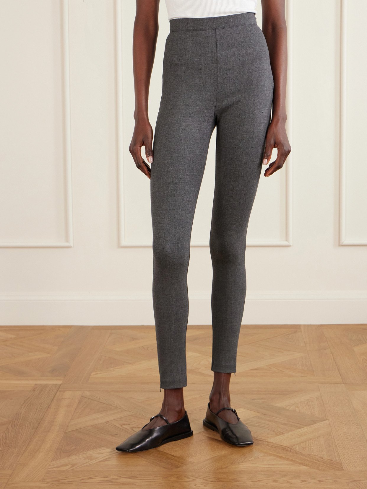 Jil Sander Wool-blend Leggings In Multi