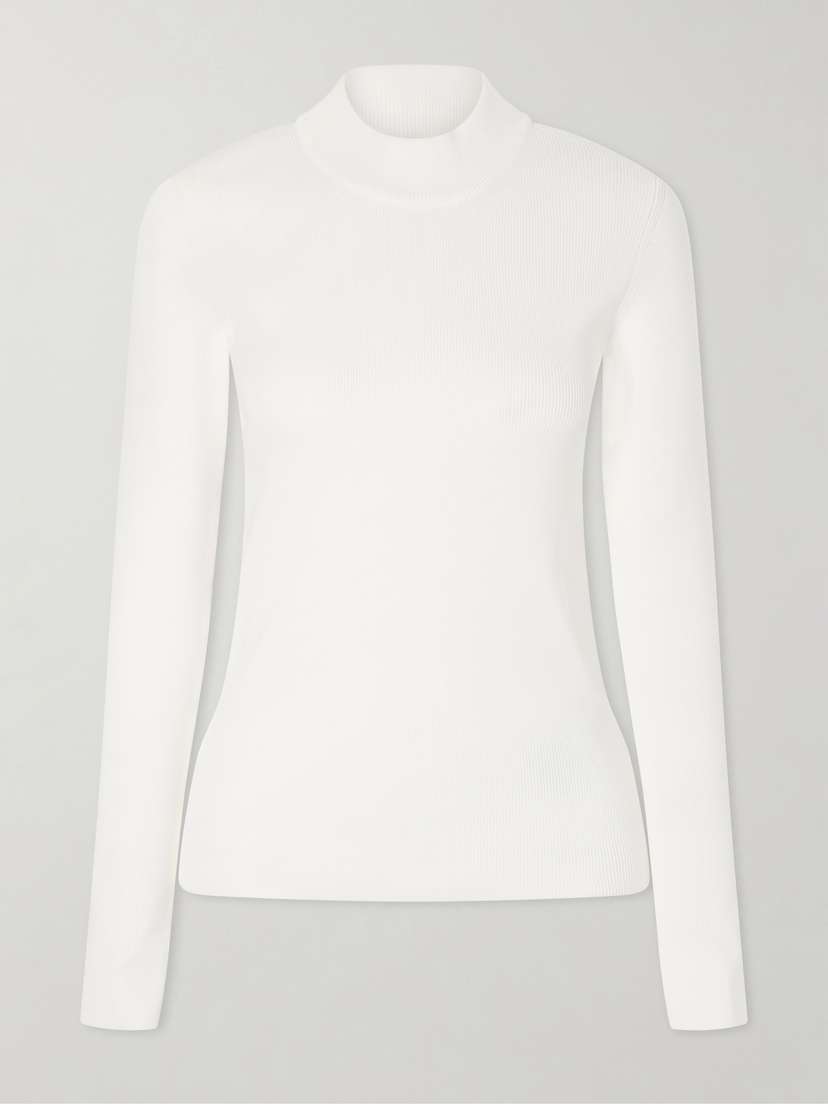 Jil Sander Ribbed-knit Jersey Sweater