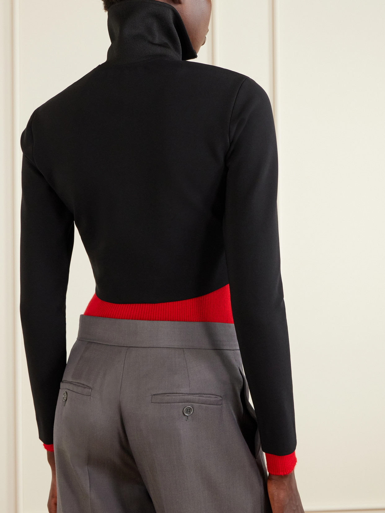 Cropped Crepe Jacket
