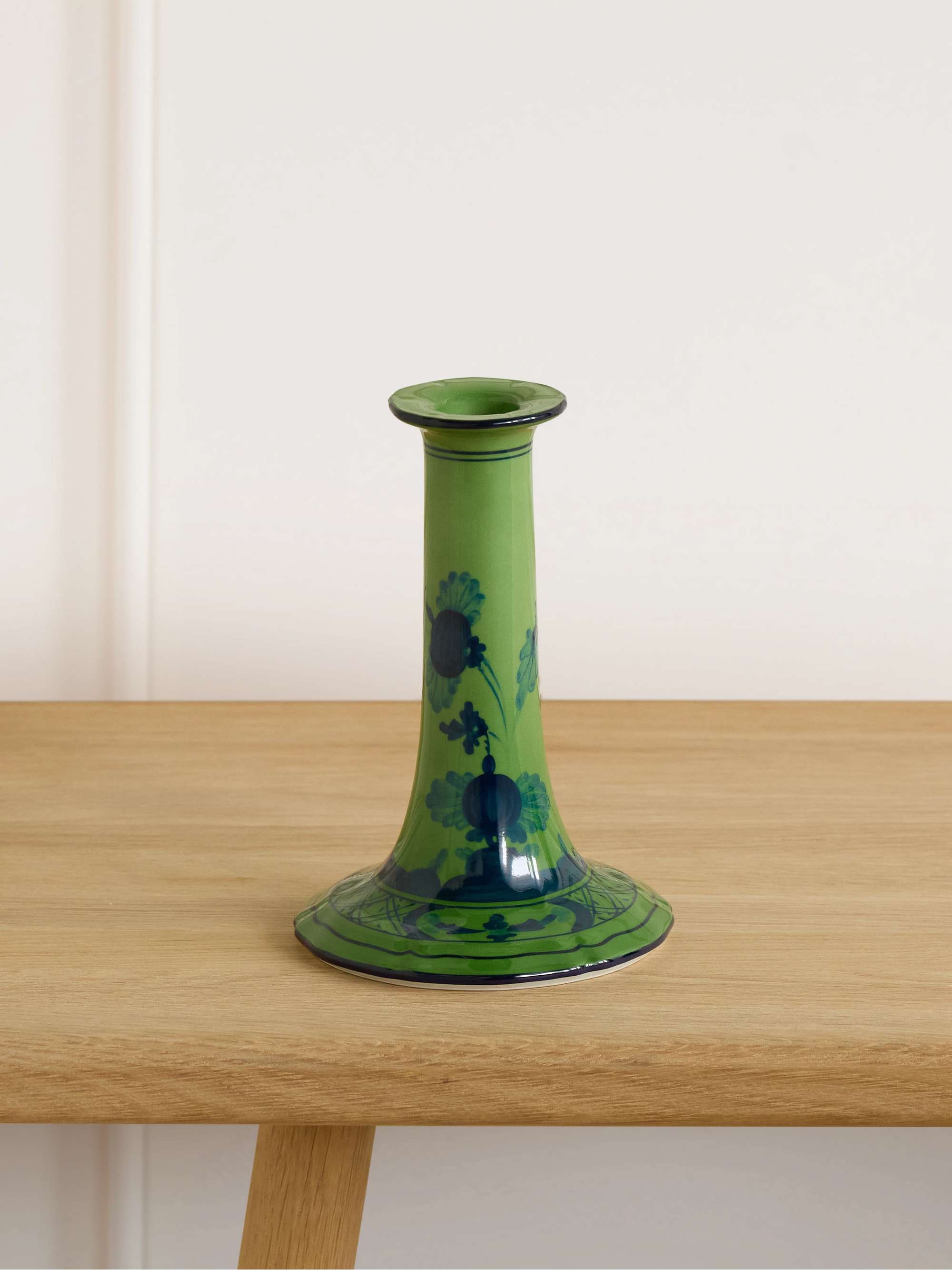 GINORI 1735 Oriente Italiano Iris porcelain candle holder | NET-A