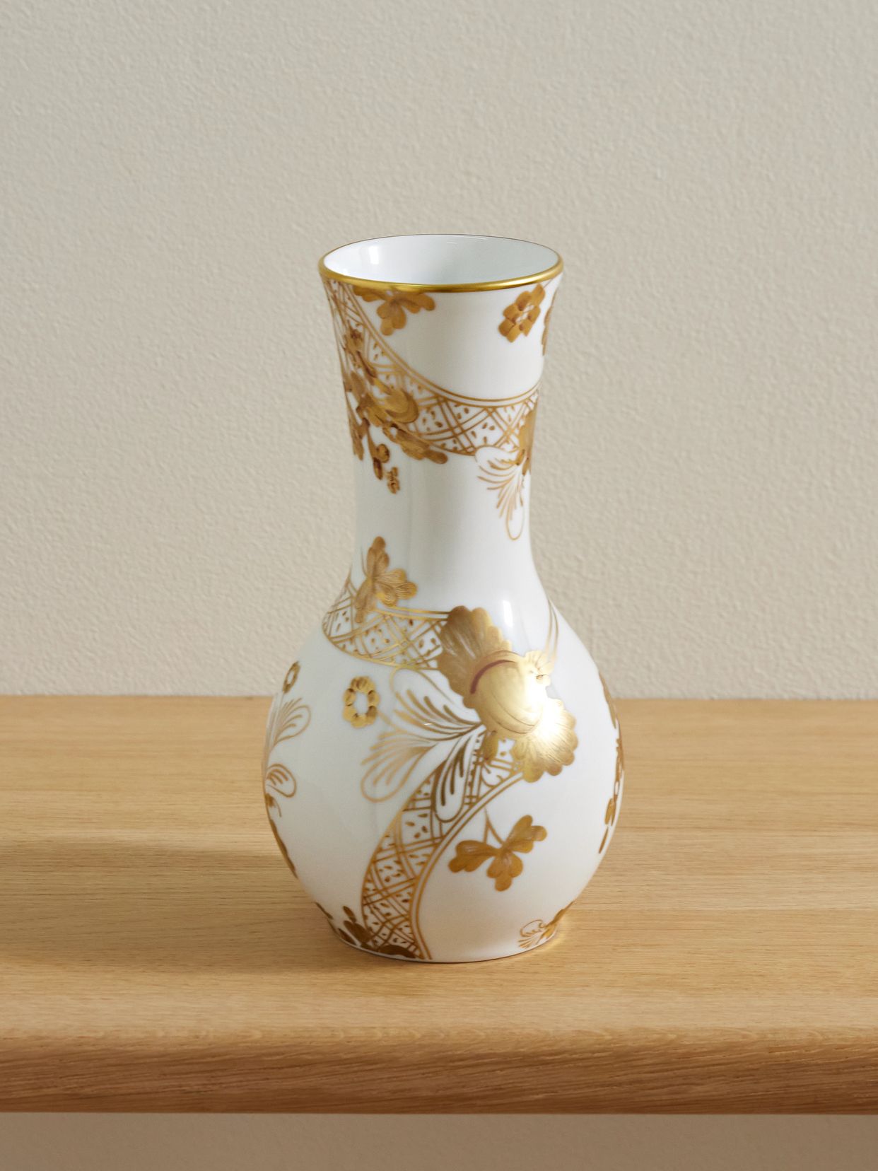 Tulip gold-plated porcelain vase