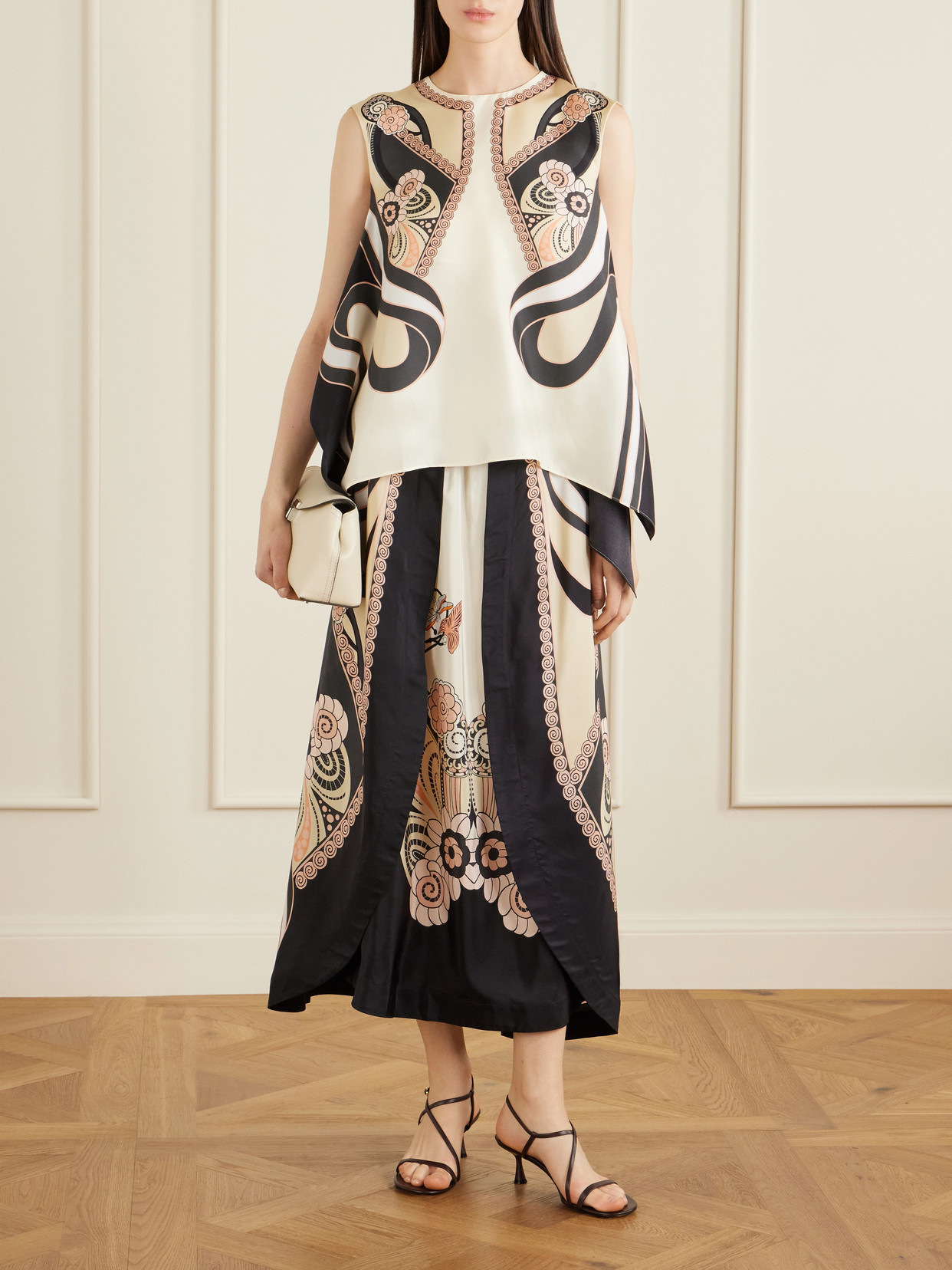 Printed Silk-Voile Maxi