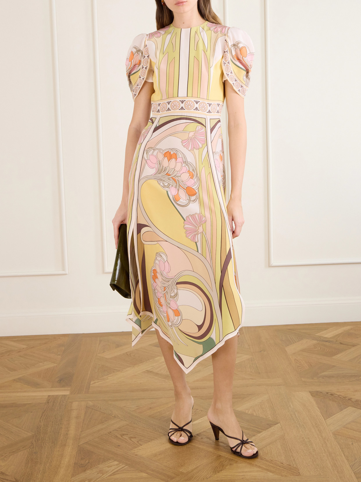 La Doublej Cherie Scarf Maxi Dress In Multi