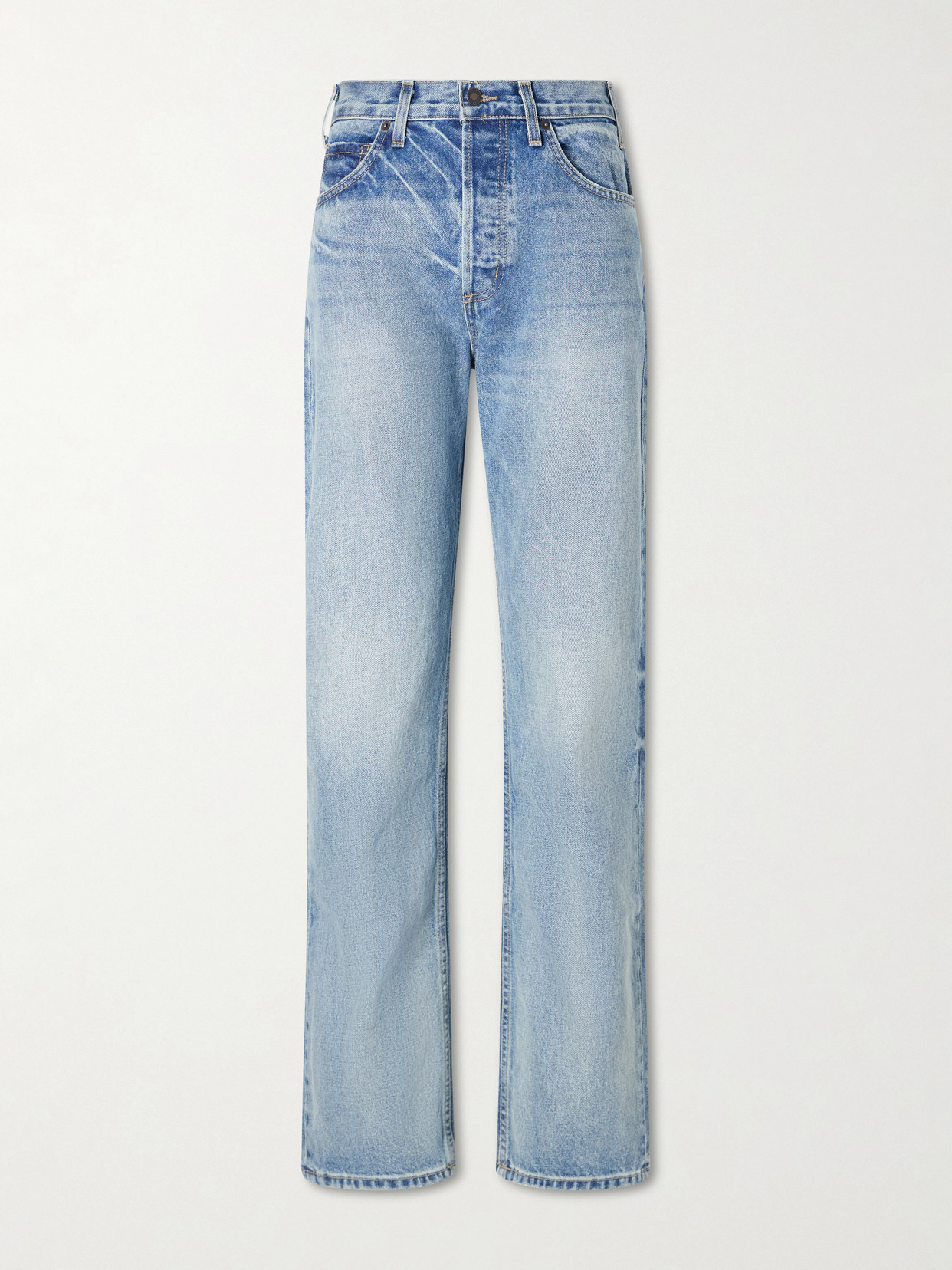 Nili Lotan Briana Straight-leg Jeans In Blue