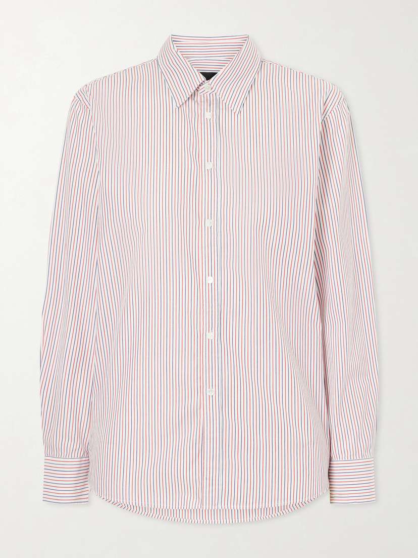 Nili Lotan Raphael Striped Cotton Shirt