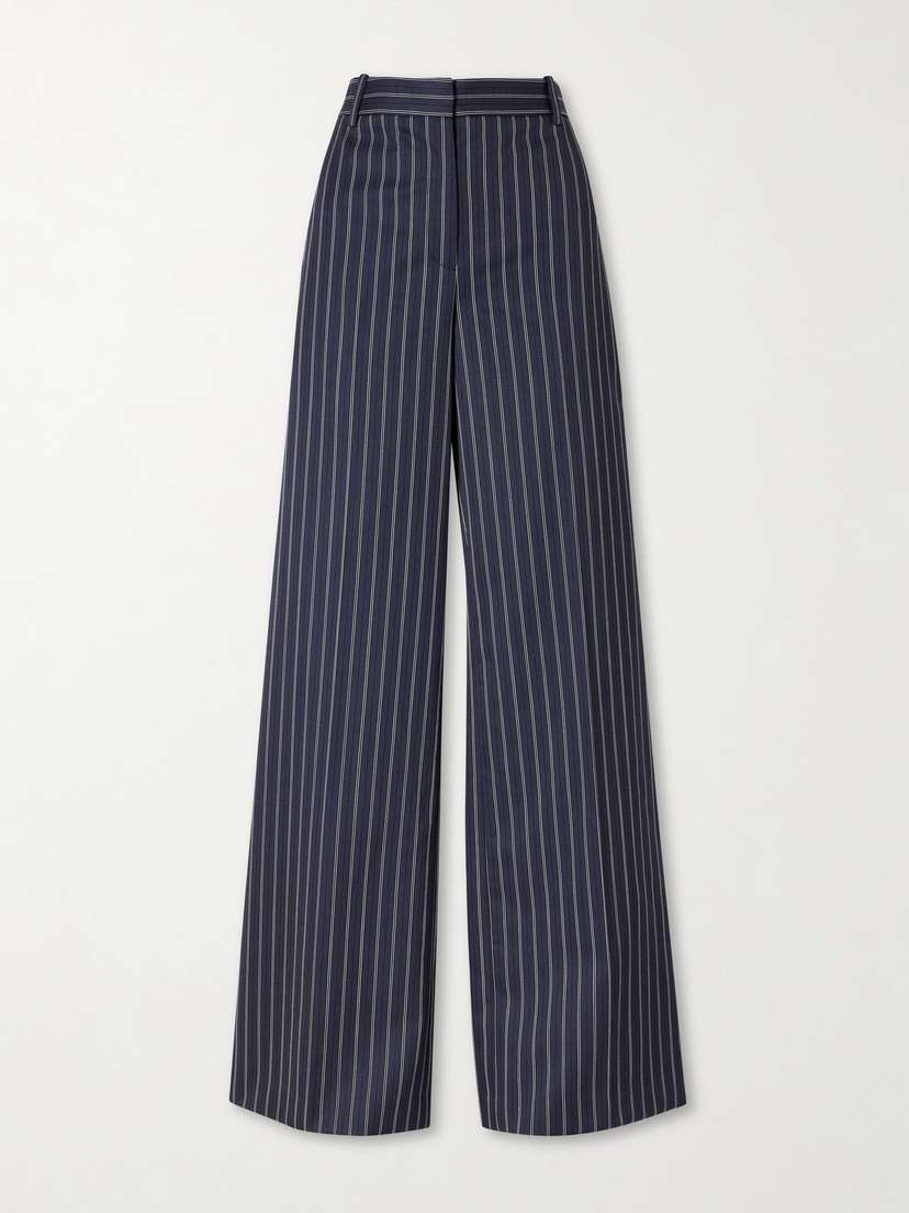 Nili Lotan Rivers Striped Wool Wide-leg Pants | Thumbnail 6 Nili Lotan Rivers Striped Wool Wide-leg Pants | Thumbnail 6