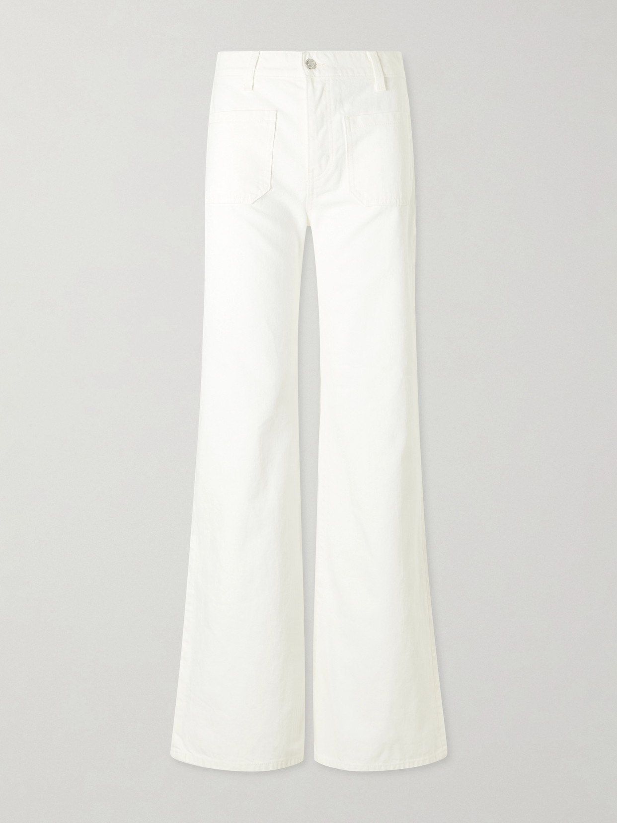 Florence High-Rise Distressed Flared Jeans