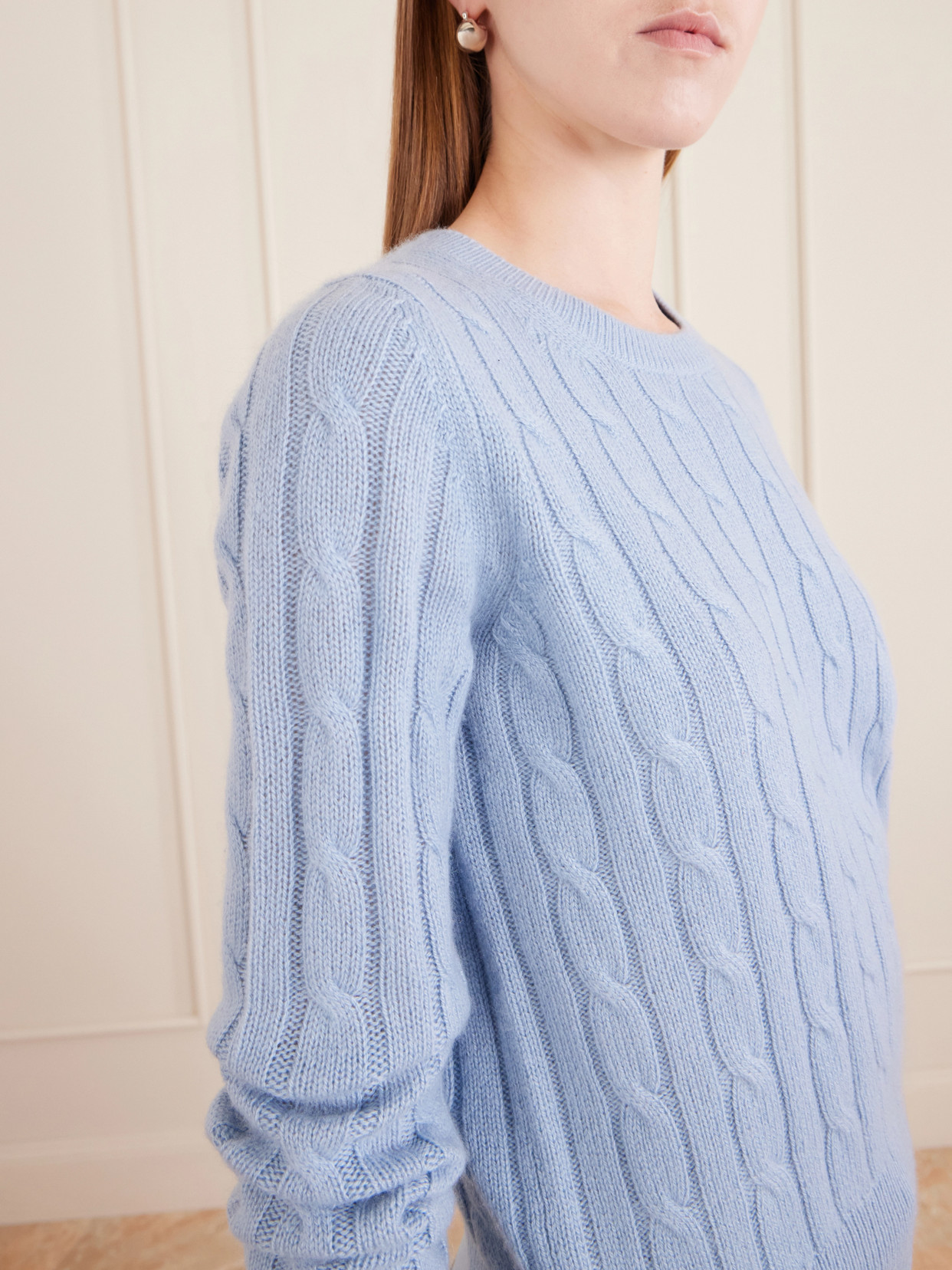Silvie Cable-Knit Cashmere Sweater