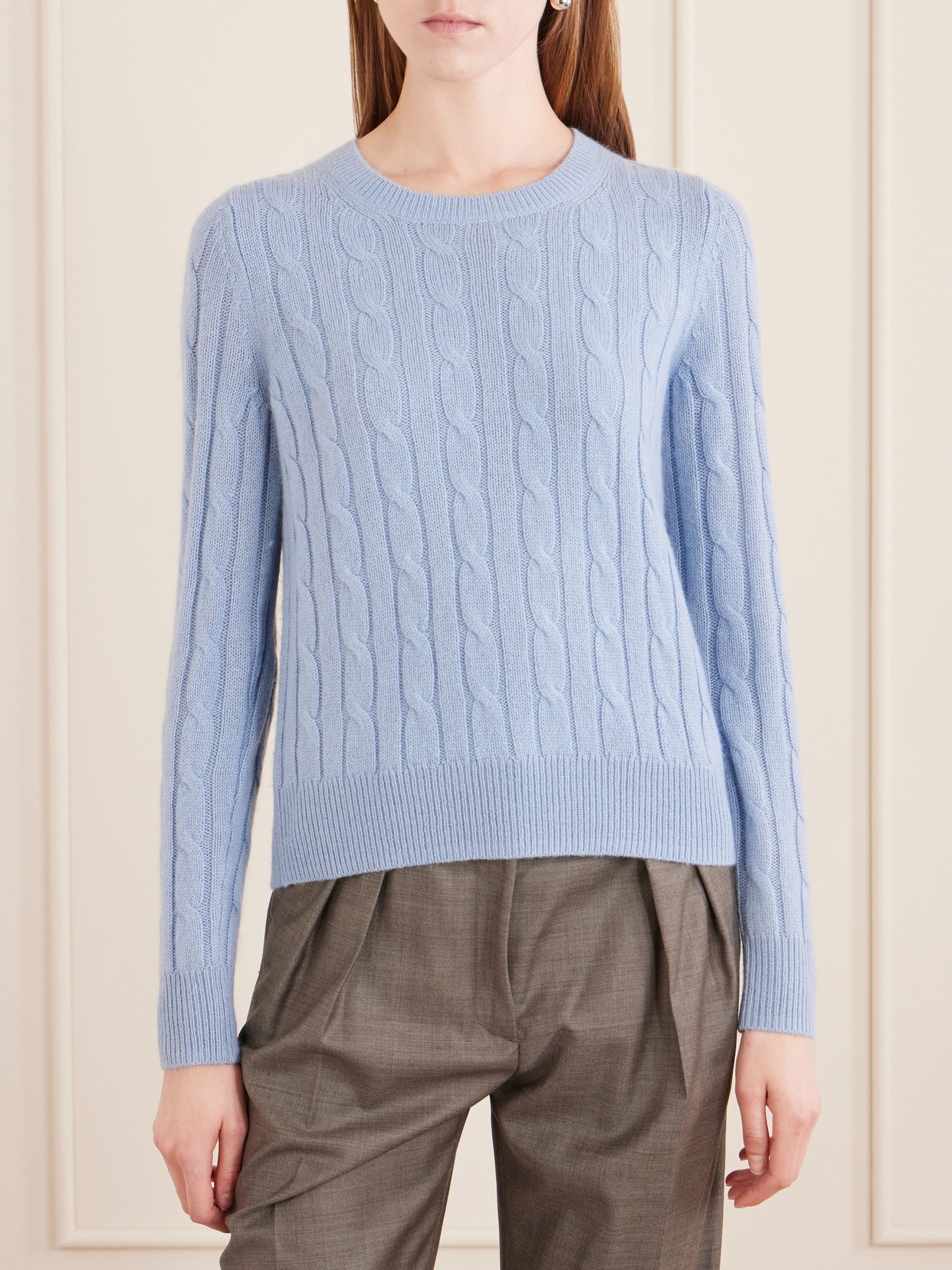 Silvie Cable-Knit Cashmere Sweater