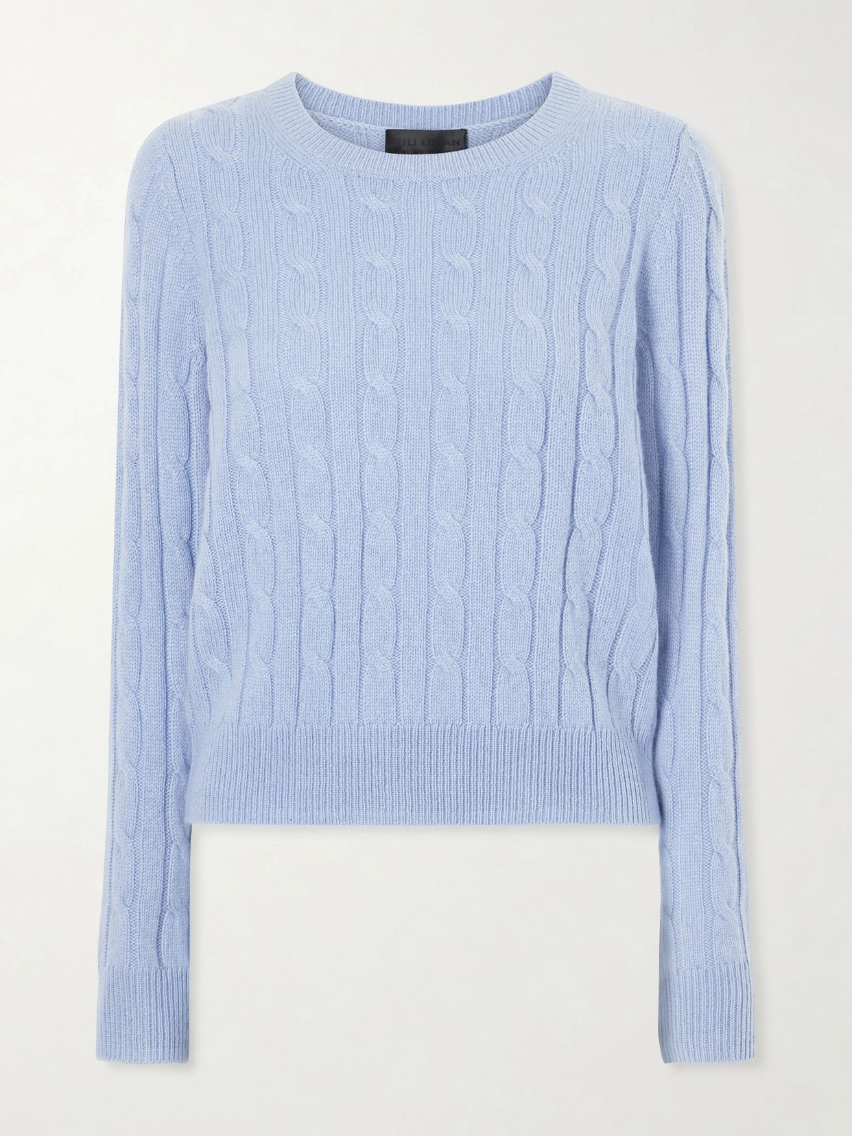 silvie cable knit cashmere sweater