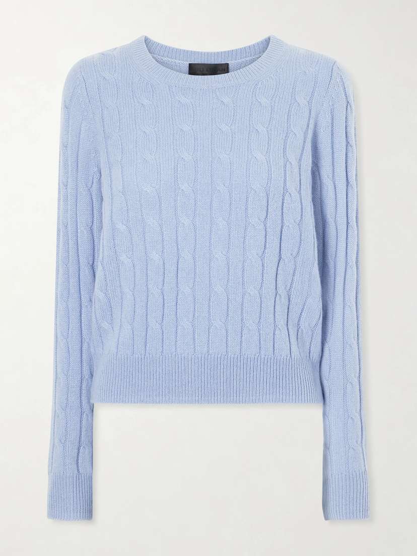 Nili Lotan Silvie Cable-knit Cashmere Sweater