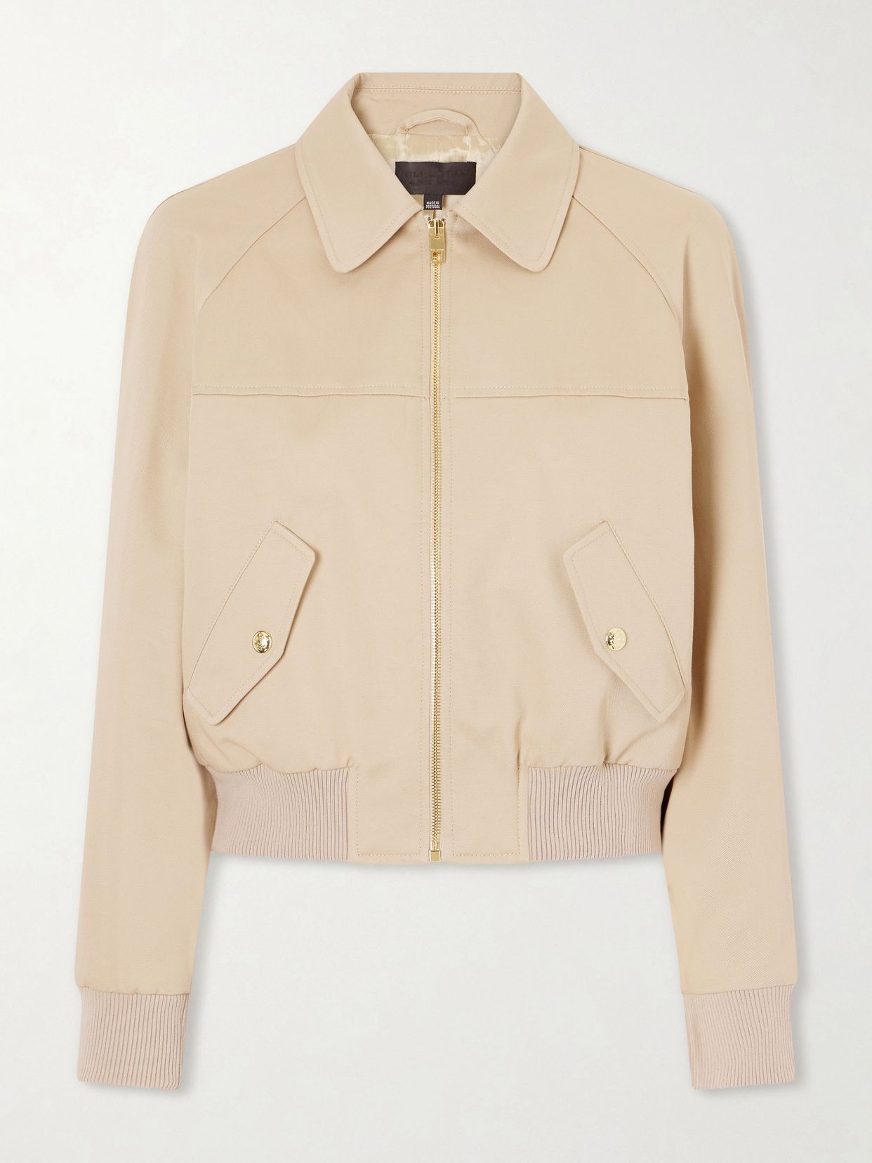 saul cotton bomber jacket