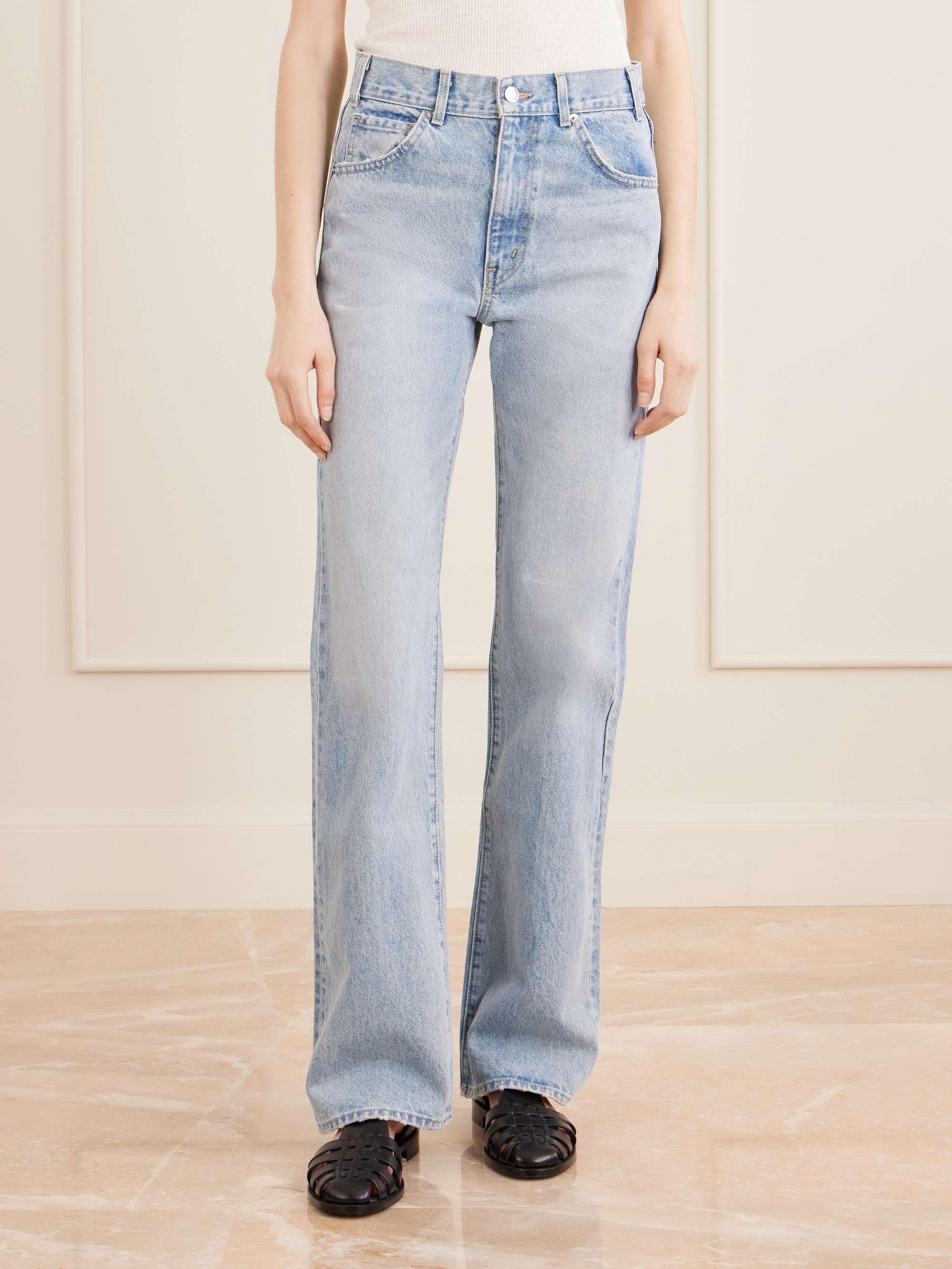 NILI LOTAN Joan high-rise straight-leg jeans