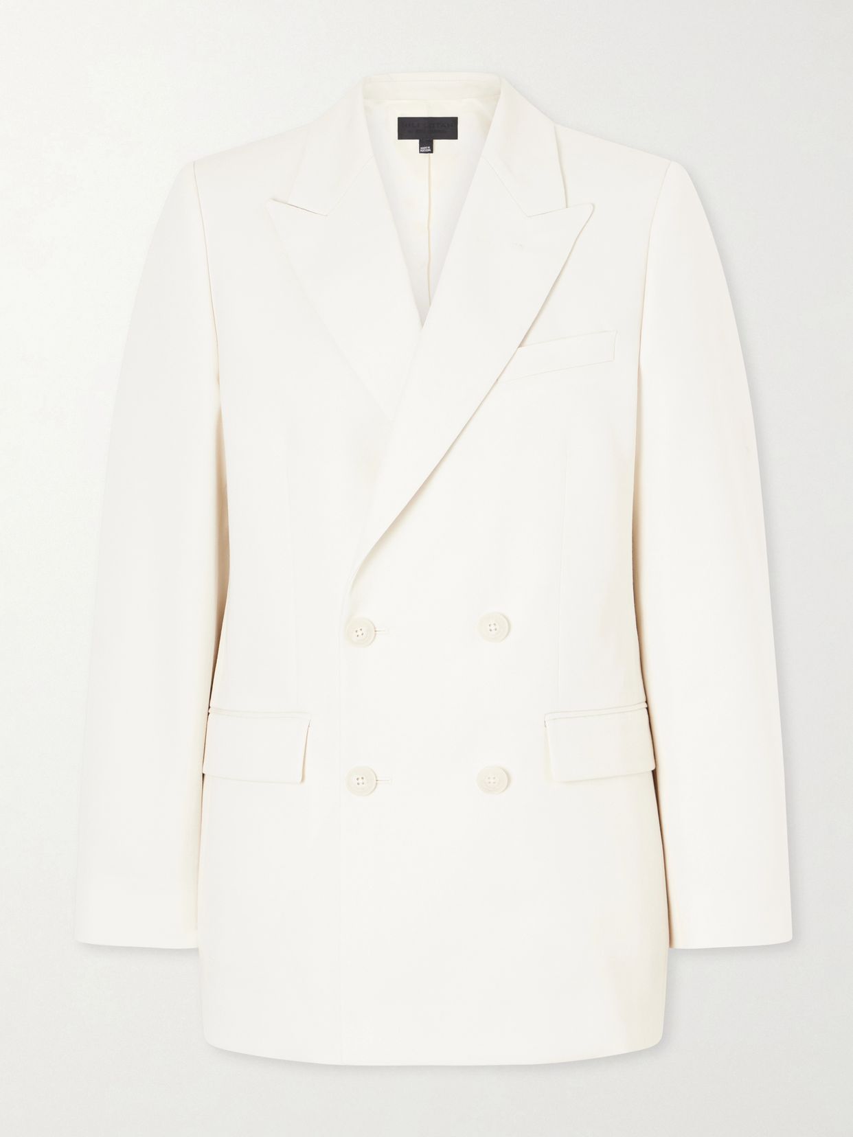 Weston double-breasted wool-gabardine blazer