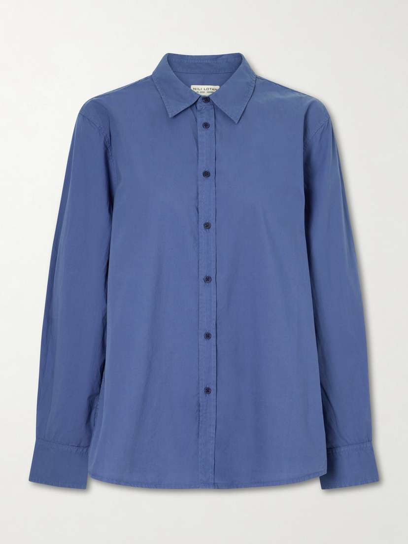 Nili Lotan Raphael Cotton-poplin Shirt