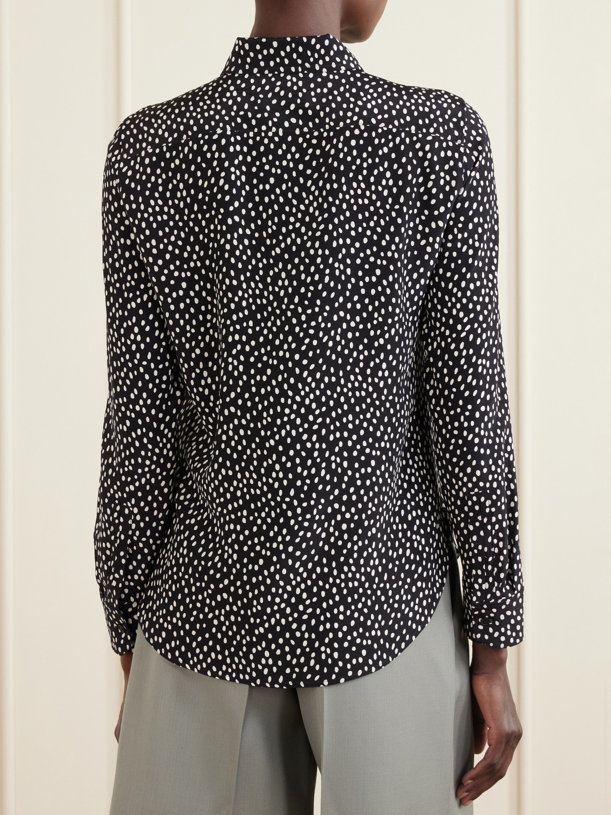 Gaia Silk Crepe De Chine Shirt