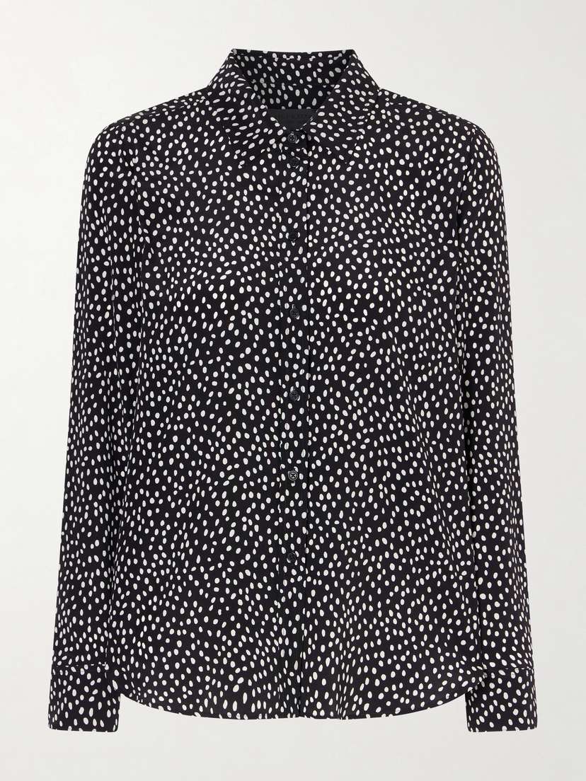 Nili Lotan Gaia Silk Crepe De Chine Shirt
