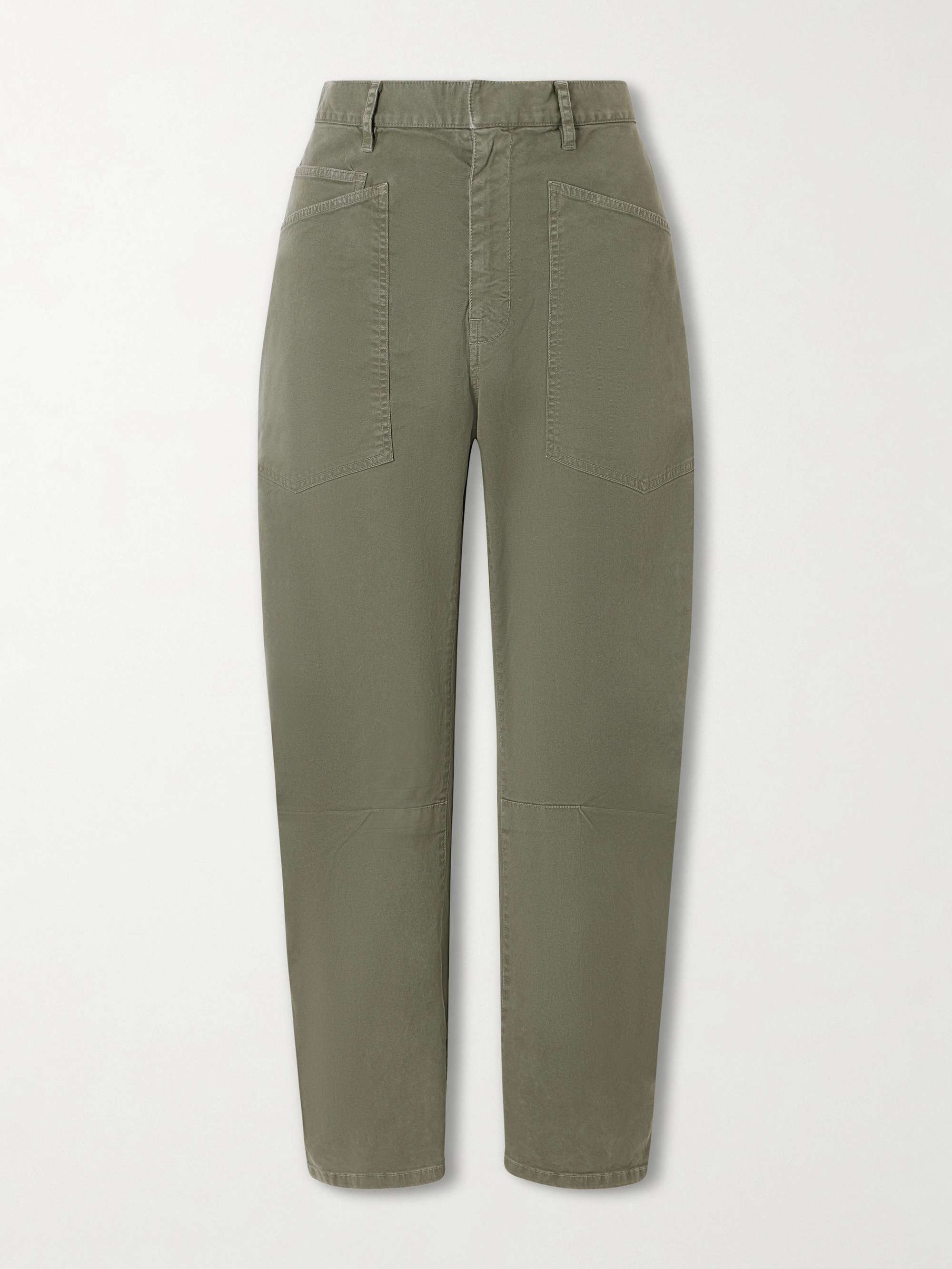 NILI LOTAN Shon cotton-blend twill tapered pants