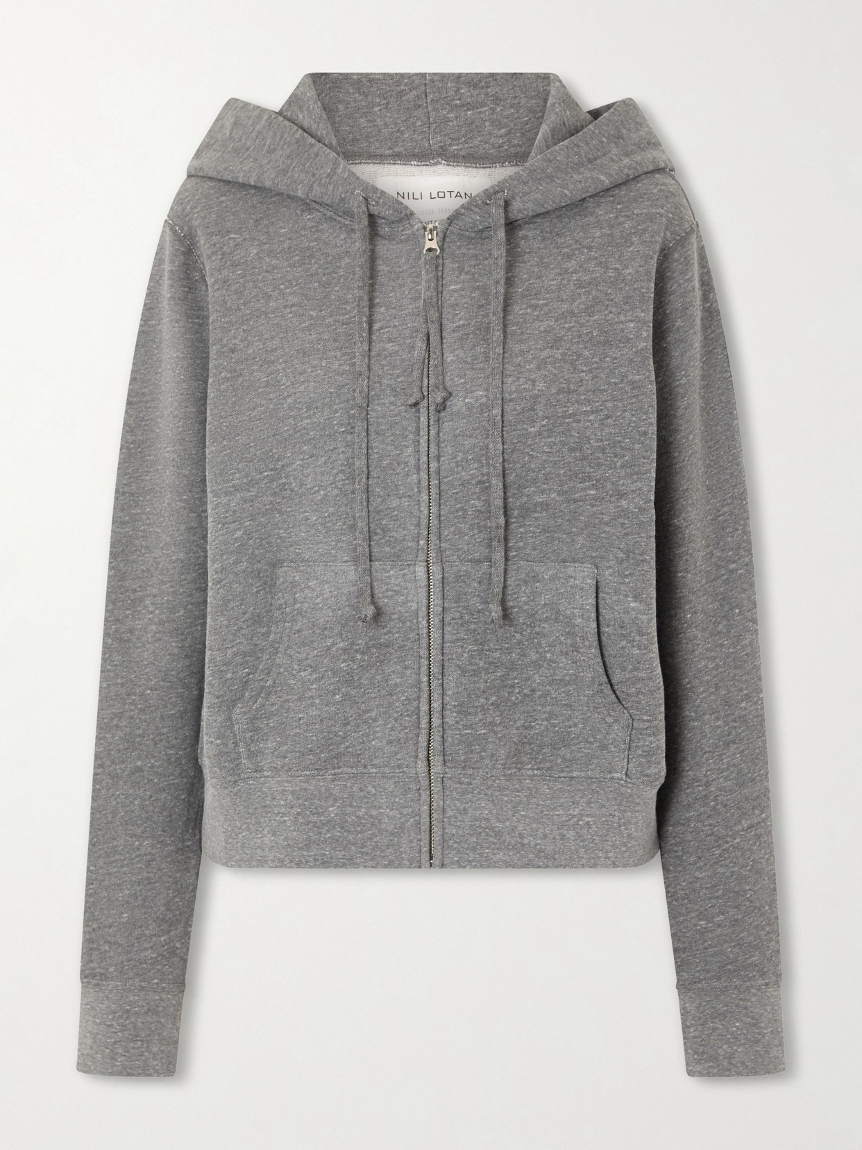 Callie Hooded Jersey Zip-Up Sweater