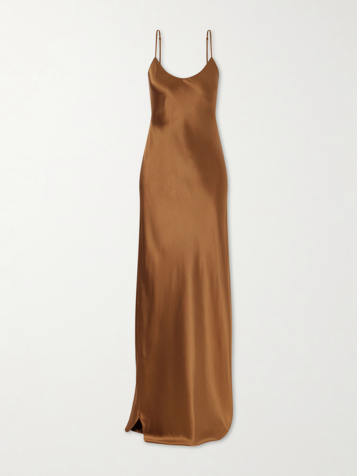 Nili Lotan - Cami Silk-satin Gown - Bronze