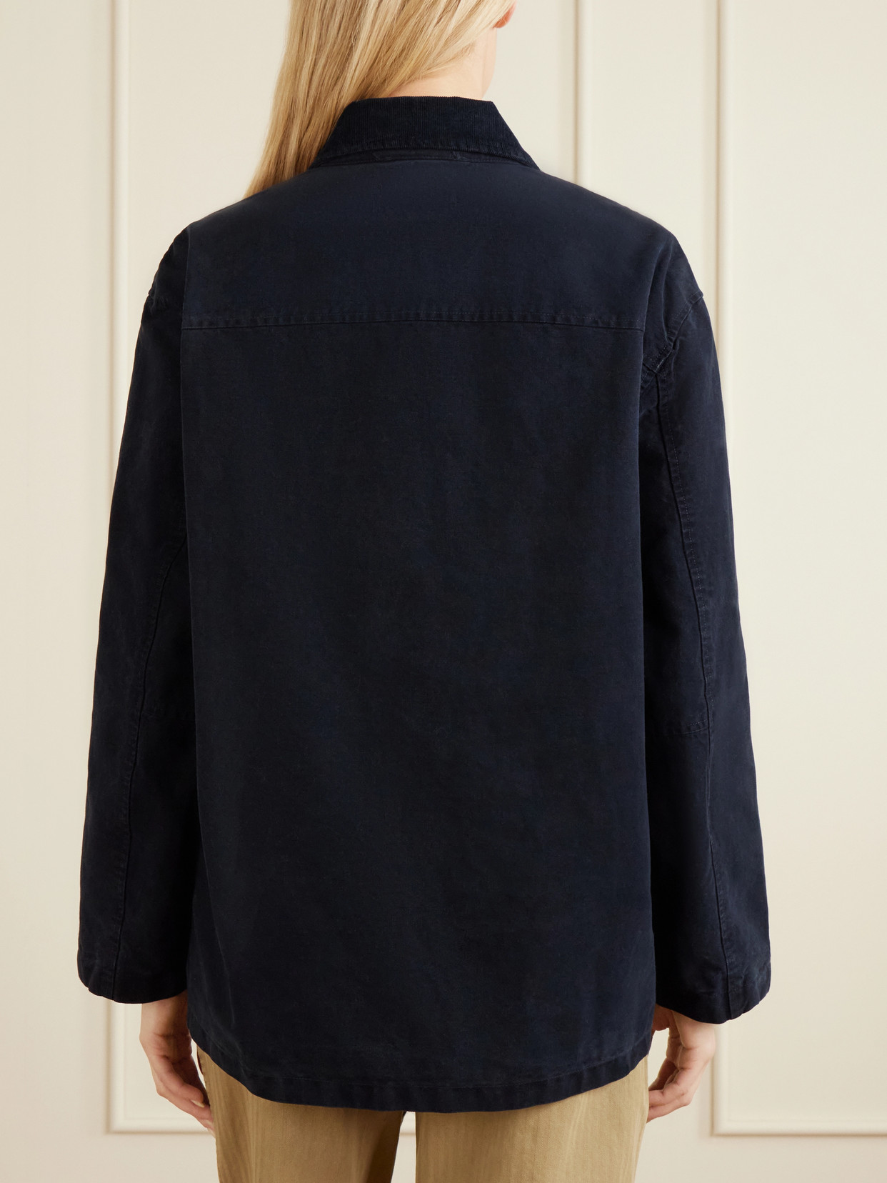 Devin Corduroy-Trimmed Cotton-Canvas Jacket