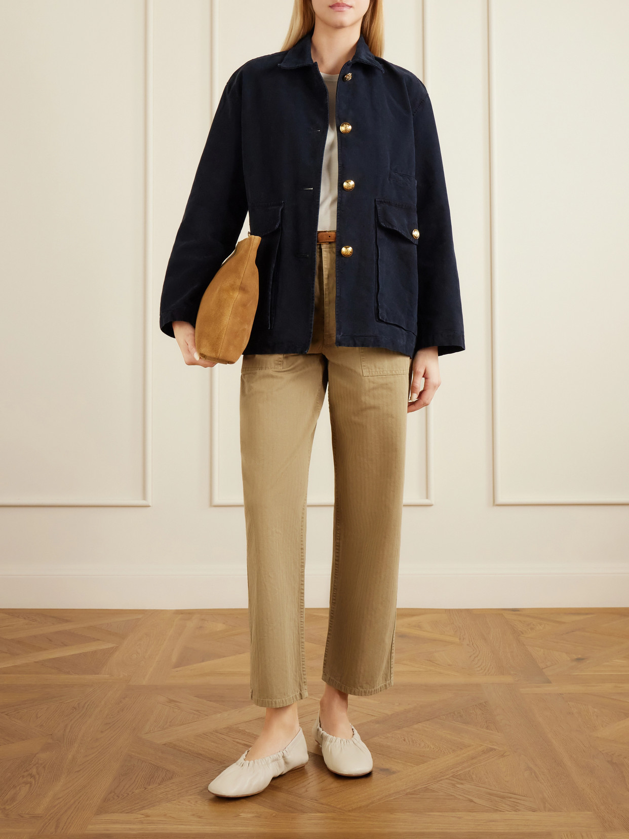 Devin Corduroy-Trimmed Cotton-Canvas Jacket